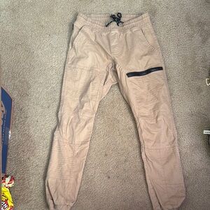 Ring of Fire Tan Joggers with Black Accent